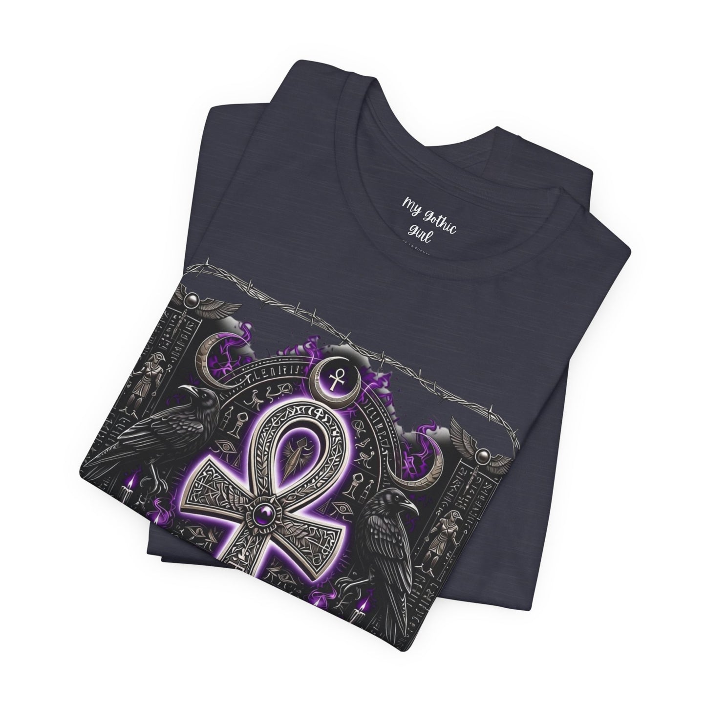 Ankh Gothic Tee — Life, Eternal Continuity & Vital Life Force Graphic T-Shirt