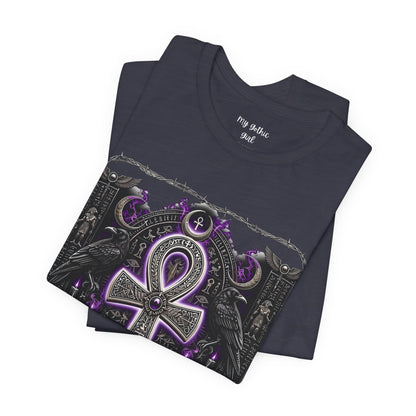 Ankh Gothic Tee — Life, Eternal Continuity & Vital Life Force Graphic T-Shirt