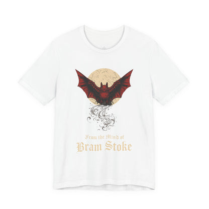 "From The Mind Of Bram Stoker" Gothic Literary Horror T-Shirt