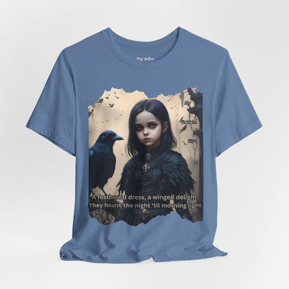 My Gothic Girl T-Shirt "Black Raven"  Whimsy Goth, Goth Fashion, Poetic Gothic Street Wear