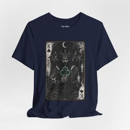King of Clubs Playing Card T-Shirt — Gothic Card Deck Graphic Tee
