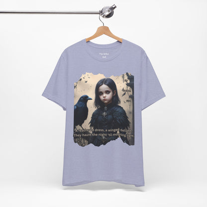 My Gothic Girl T-Shirt "Black Raven"  Whimsy Goth, Goth Fashion, Poetic Gothic Street Wear