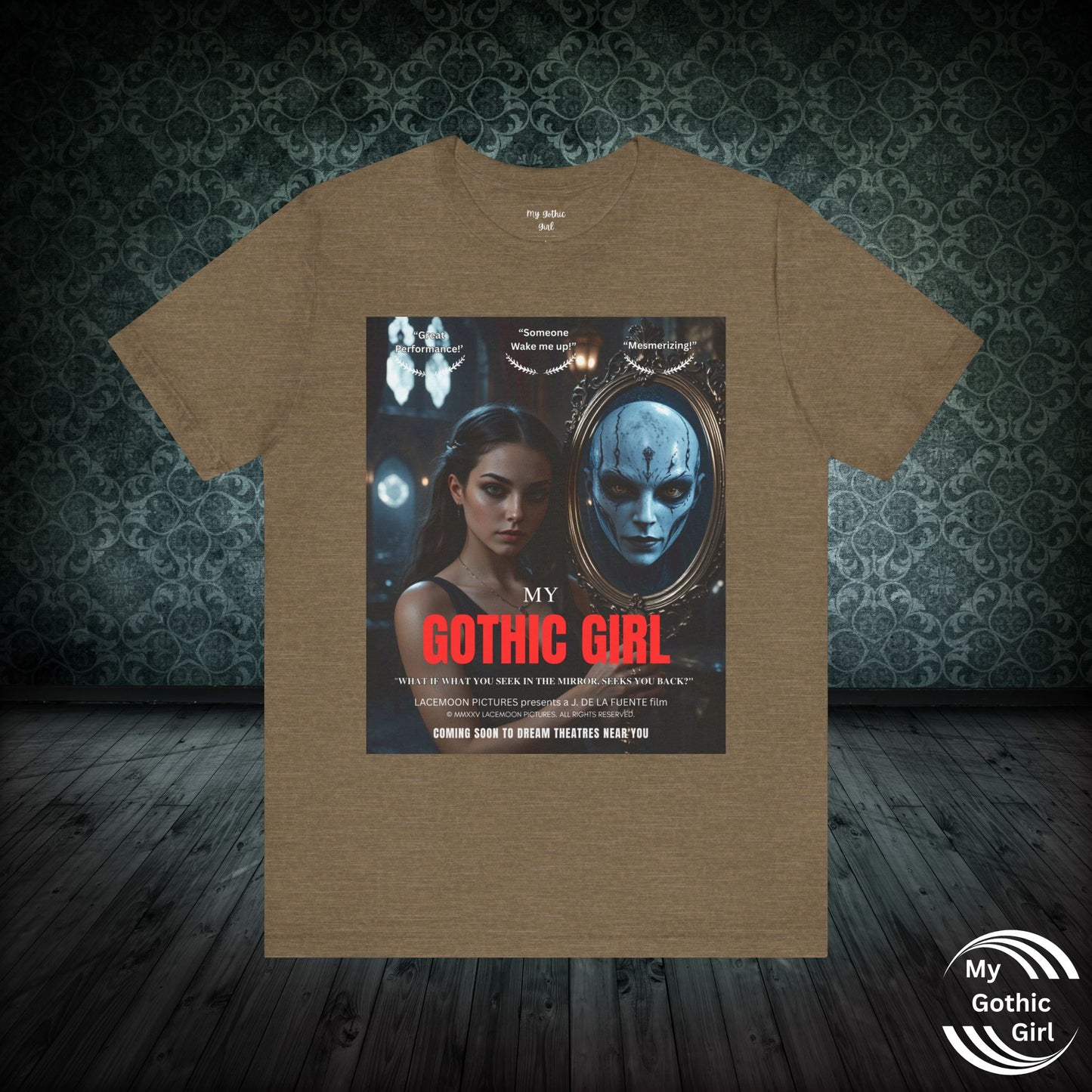 My Gothic Girl T-Shirt "Movie Poster" – Whimsy Goth Streetwear, Dark Poetry Fashion, Alt Aesthetic Apparel
