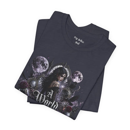 Gothic Moonlight Tee — "A World of Illusion" Graphic T-Shirt