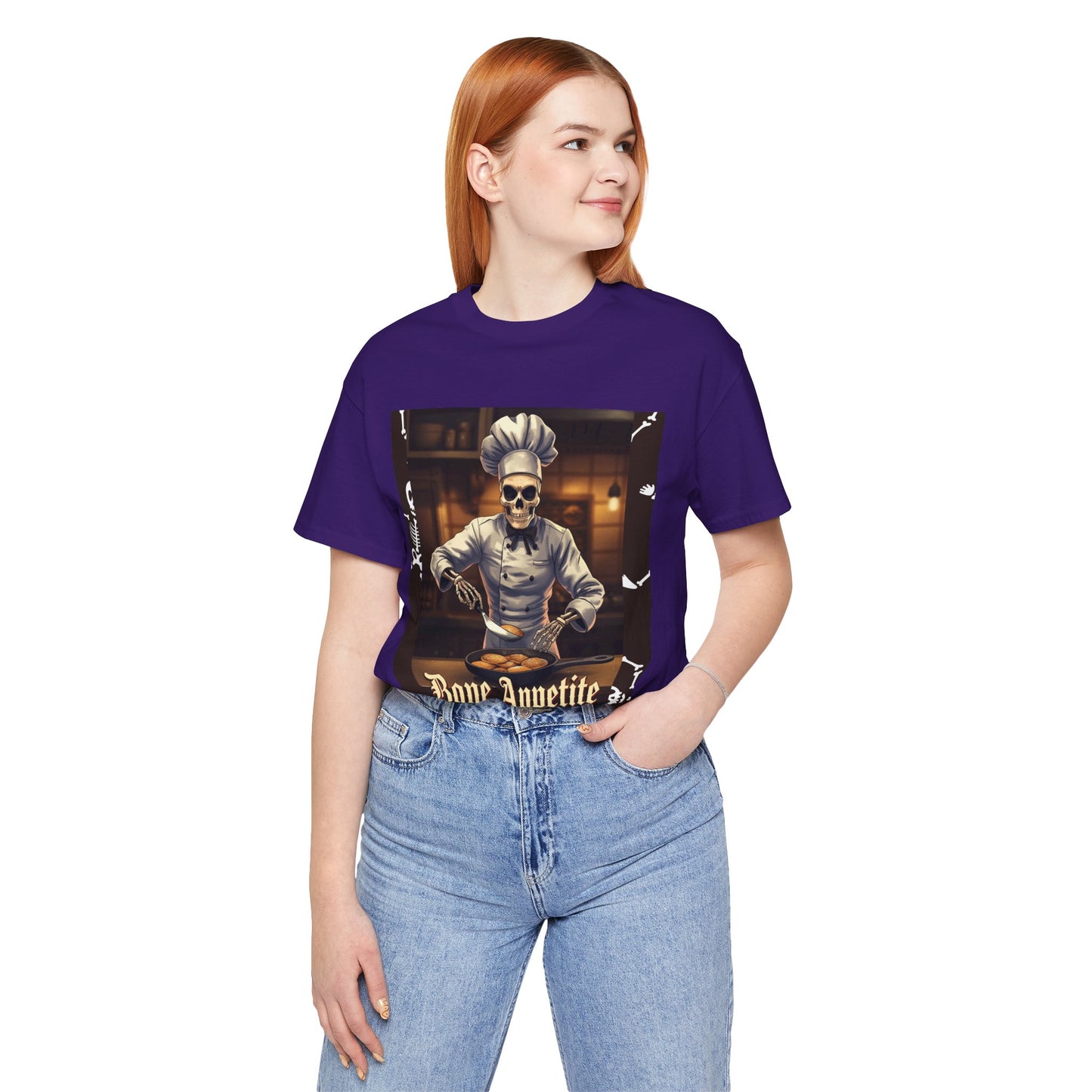 My Gothic Girl "Bone Appetite" Graphic T-Shirt Unisex Gothic Dark Fashion Casual Wear