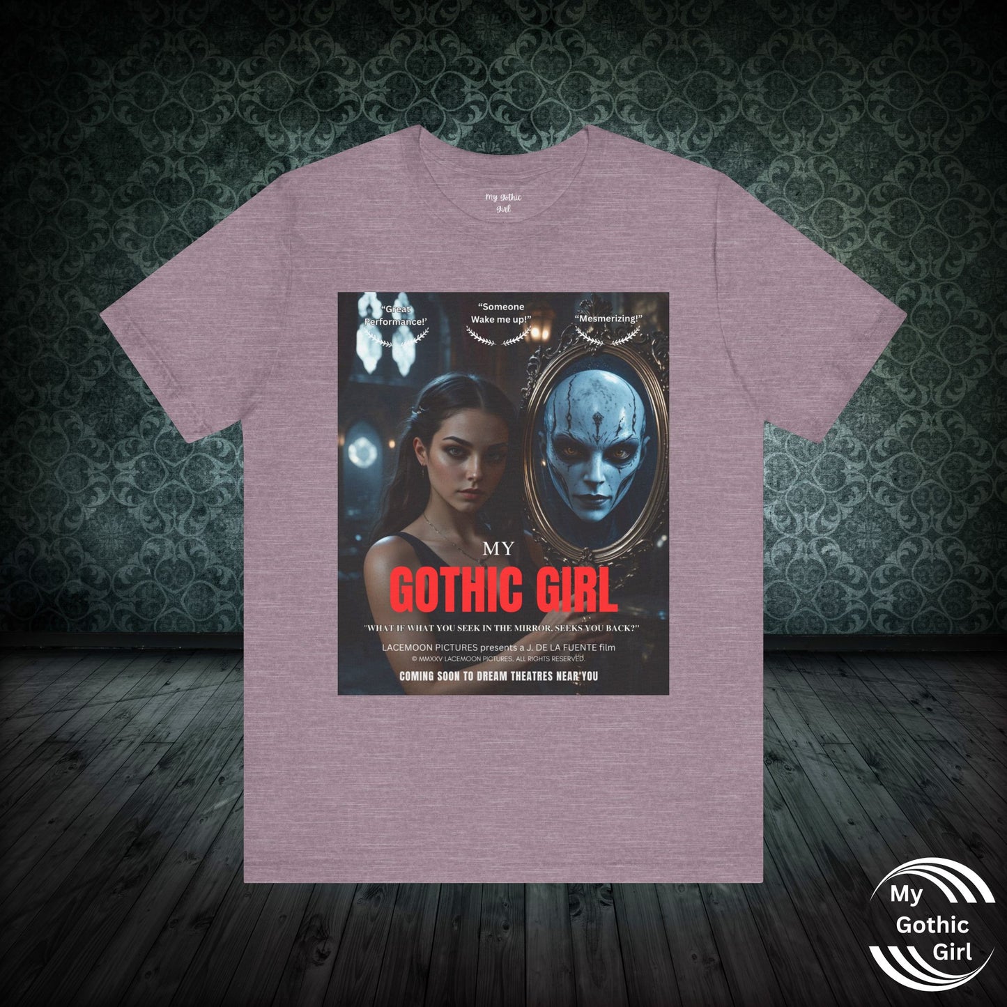 My Gothic Girl T-Shirt "Movie Poster" – Whimsy Goth Streetwear, Dark Poetry Fashion, Alt Aesthetic Apparel
