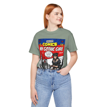 My Gothic Girl Comic Book Graphic Tee – Whimsy Goth Streetwear, Dark Poetry Fashion, Alt Aesthetic Apparel