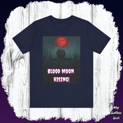 My Gothic Girl "Blood Moon Rising" Graphic T-Shirt Unisex Gothic Dark Fashion Casual Wear