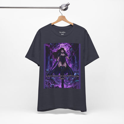 Dark Sorceress Graphic Tee — "A dark desire now sets forth into the night"
