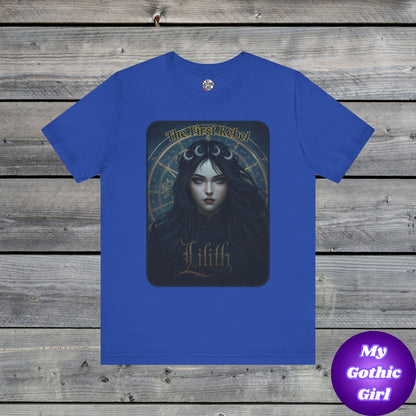 The First Rebel -"Lilith" Graphic T-Shirt – Alt Aesthetic Poetic Goth Street-wear