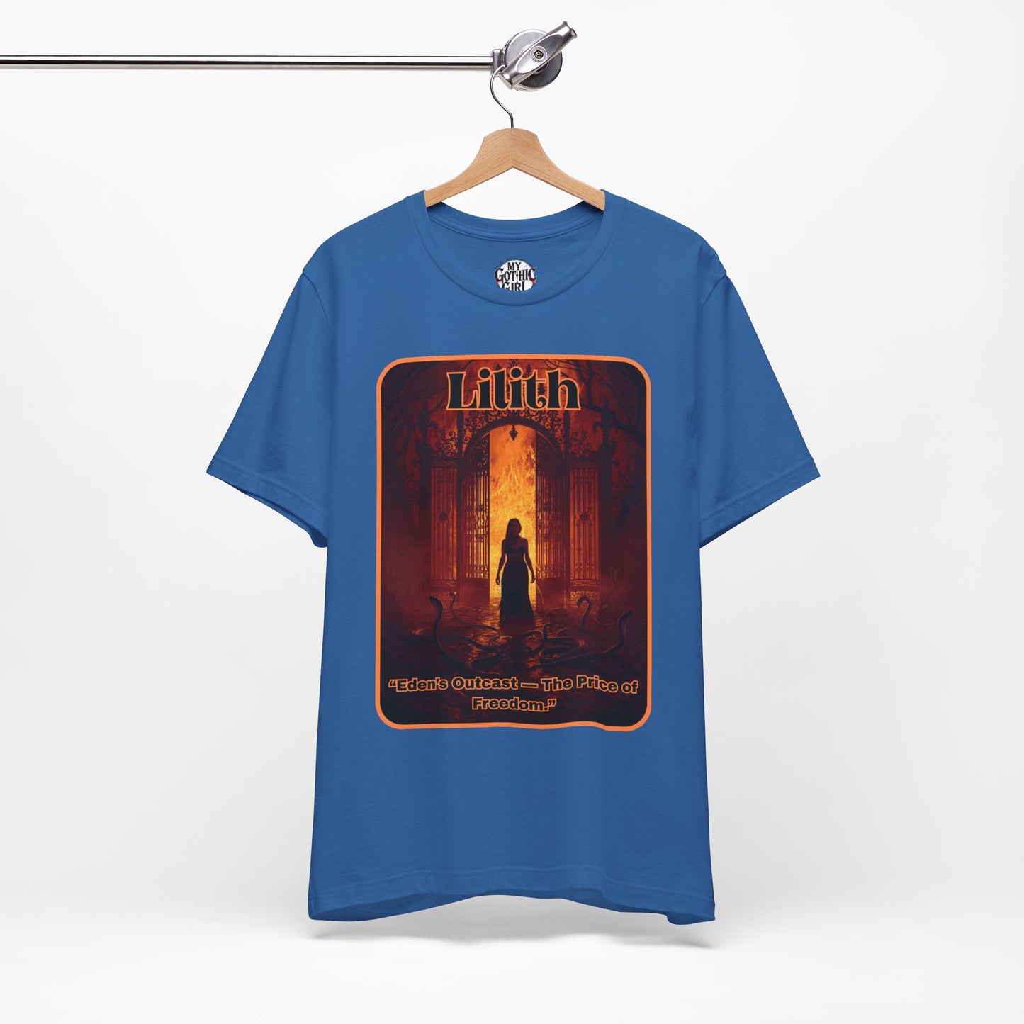 “Lilith  —  Eden’s Outcast, The Price of Freedom.” Graphic T-Shirt – Alt Aesthetic Poetic Goth Street-wear