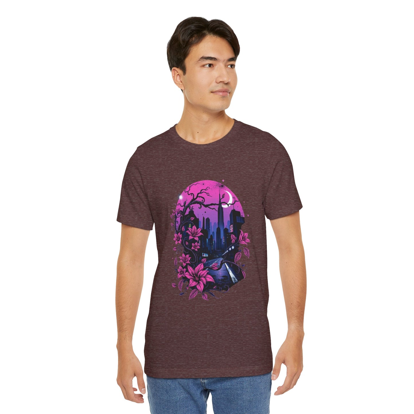 “Dark Bloom” — WhimsyGoth Floral Tee – Alt Aesthetic Poetic Goth Street-wear