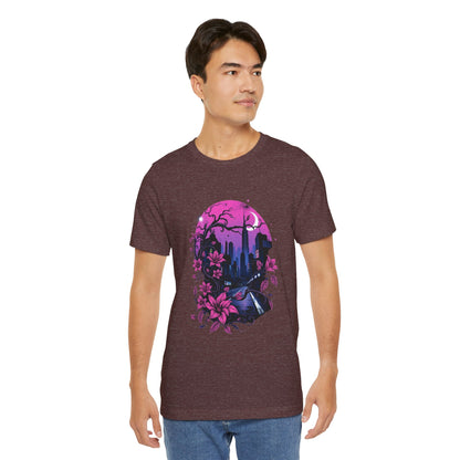 “Dark Bloom” — WhimsyGoth Floral Tee – Alt Aesthetic Poetic Goth Street-wear