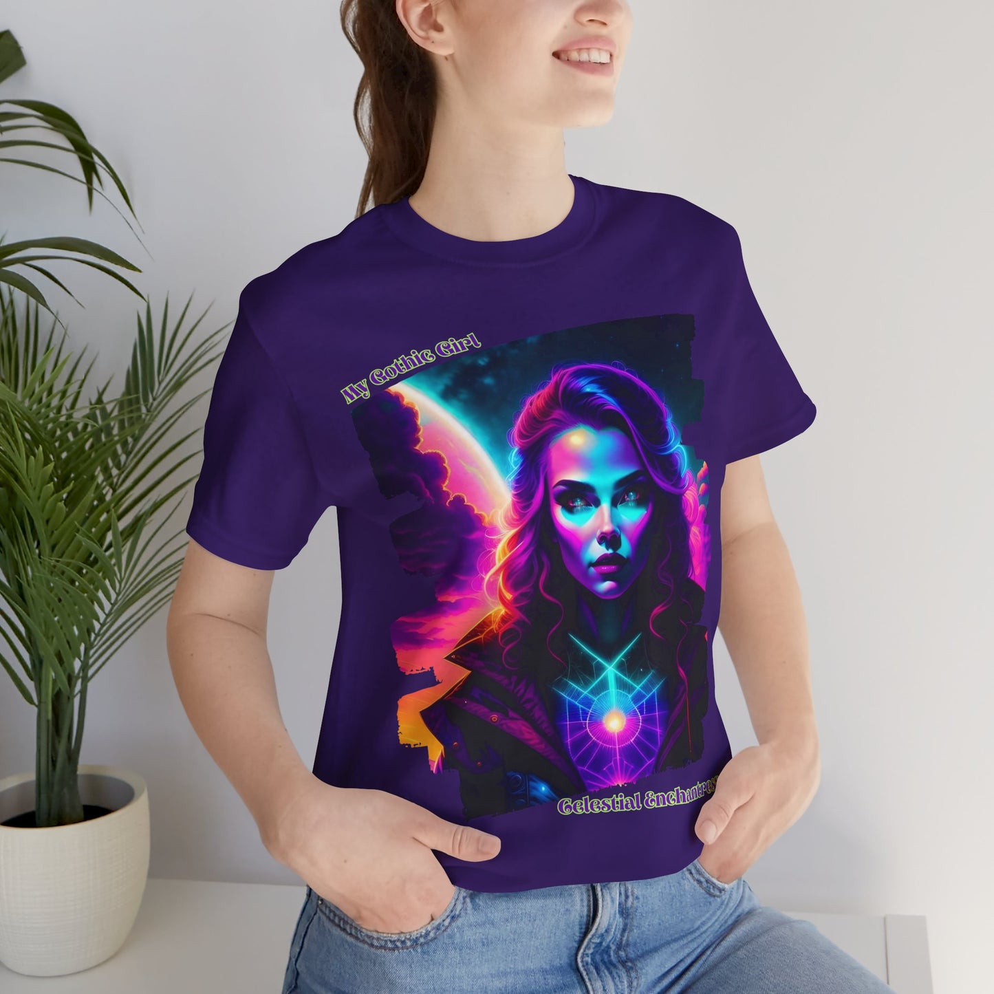 Celestial Enchantress Poetic Goth Graphic Tee – My Gothic Girl