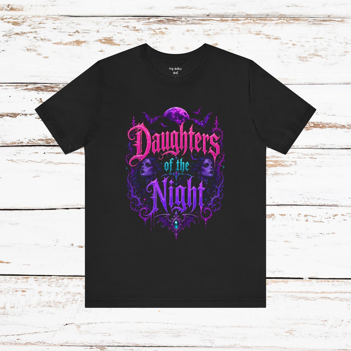 Daughters of the Night Tee — Gothic Vampire Moon Graphic T-Shirt