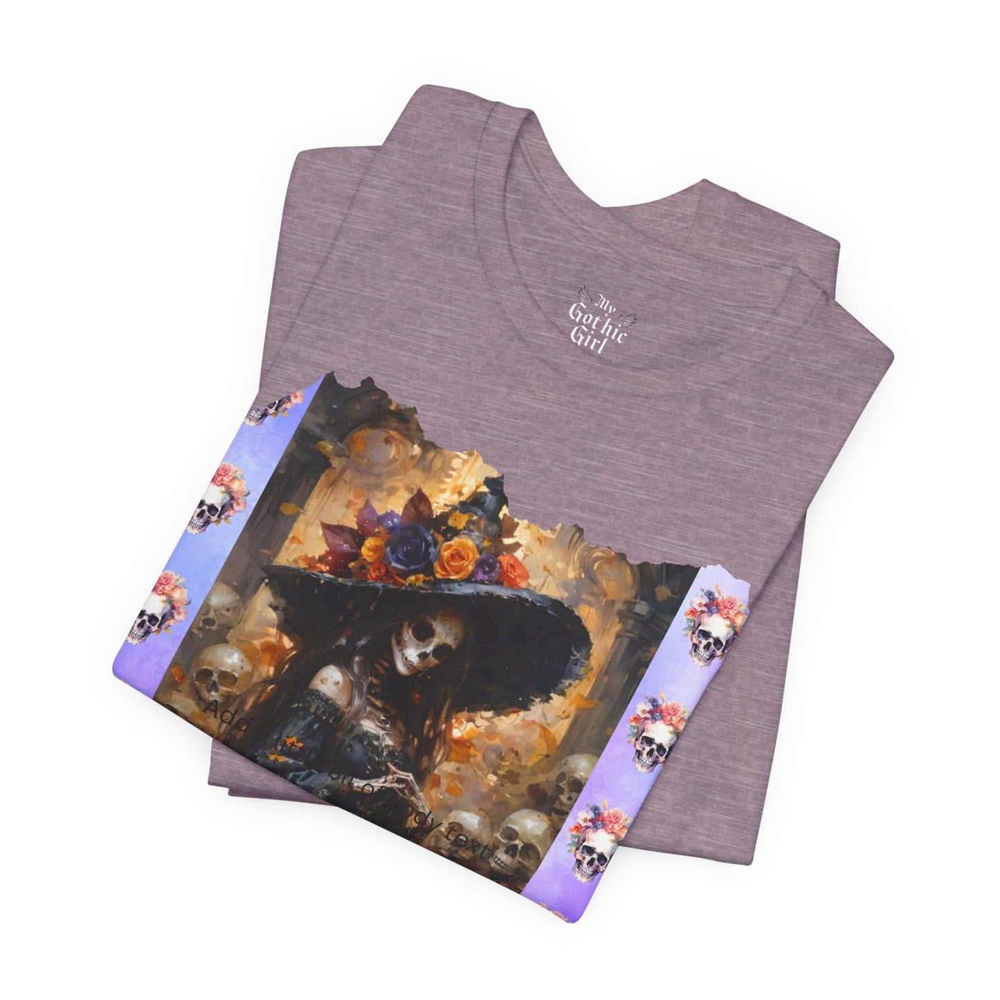 My Gothic Girl Dia De Los Muertos Graphic Tee – Gothic Streetwear, Whimsy Goth, Dark Poetry Alt Fashion