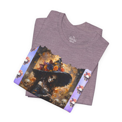 My Gothic Girl Dia De Los Muertos Graphic Tee – Gothic Streetwear, Whimsy Goth, Dark Poetry Alt Fashion