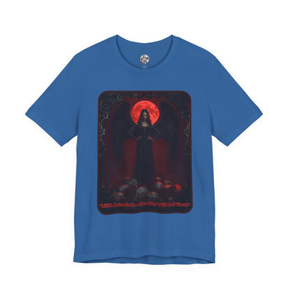 “Lilith Ascendant — She Who Will Not Kneel.” Graphic T-Shirt – Alt Aesthetic Poetic Goth Street-wear