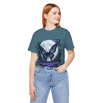 My Gothic Girl T-Shirt "Purple Gothic Butterfly" – Whimsy Goth Streetwear, Dark Poetry Fashion, Alt Aesthetic Apparel