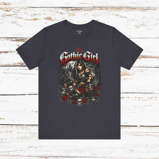 My Gothic Girl - Skater Girl Short Sleeve T Shirt