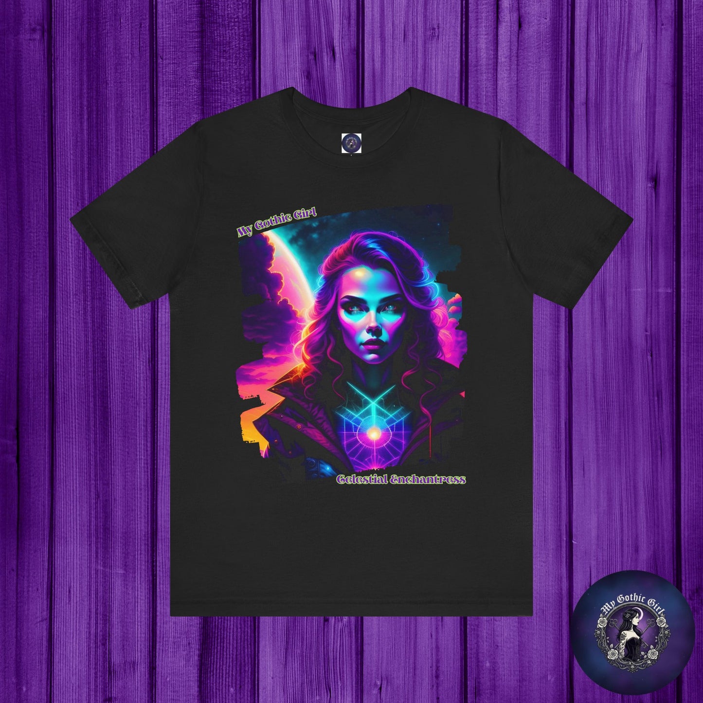 Celestial Enchantress Poetic Goth Graphic Tee – My Gothic Girl
