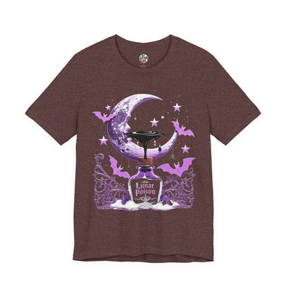 “Lunar Poison” — Celestial Alchemy Gothic Graphic T-Shirt – Alt Aesthetic Poetic Goth Street-wear