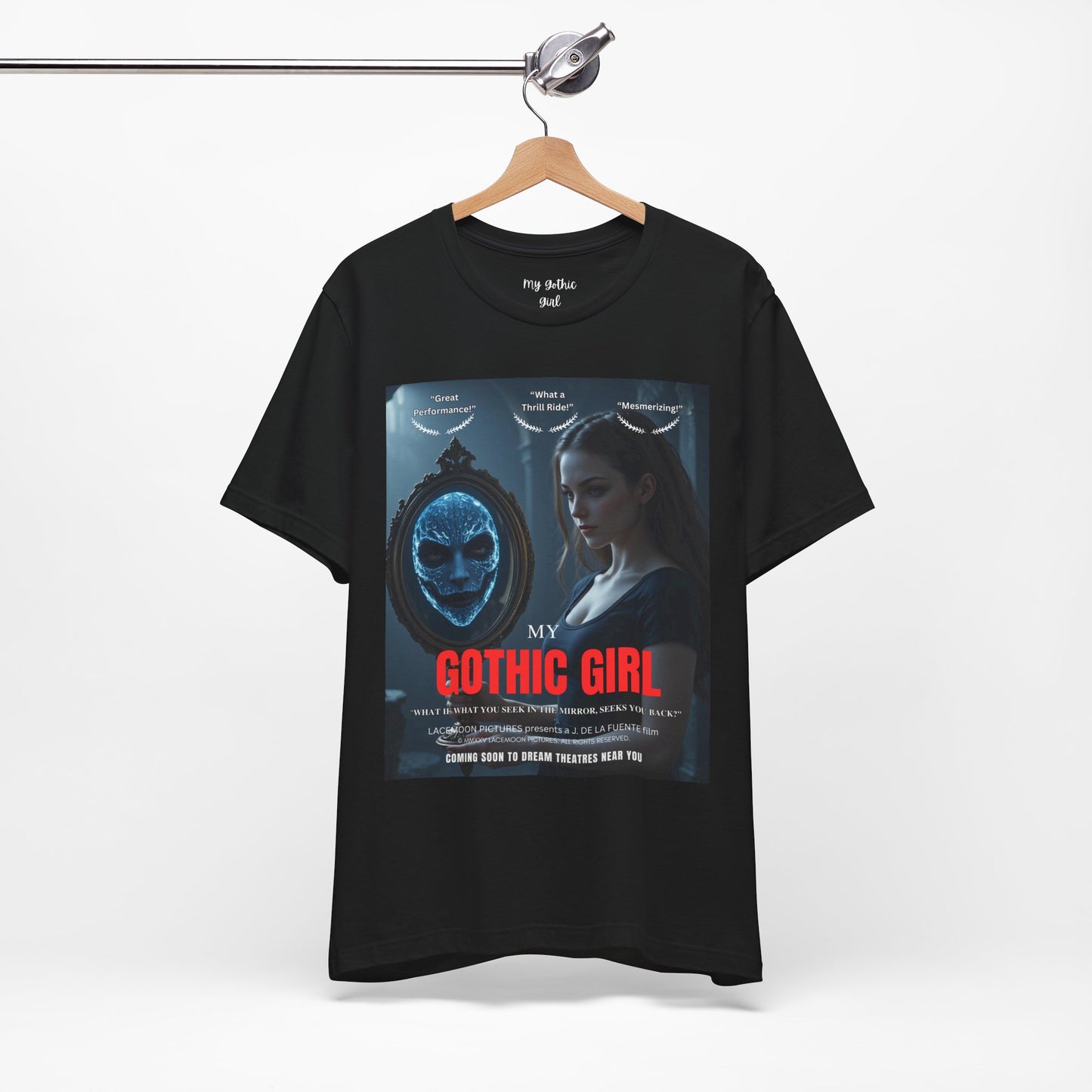 My Gothic Girl "Movie Poster" Graphic Tee – Gothic Streetwear, Whimsy Goth, Dark Poetry Alt Fashion