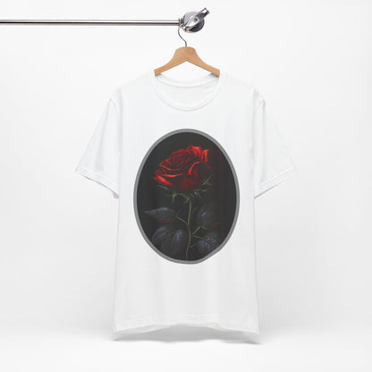 My Gothic Girl T-Shirts for Women & Men "Linda's Red Rose" Dark Aesthetic & Alternative Tees – My Gothic Girl