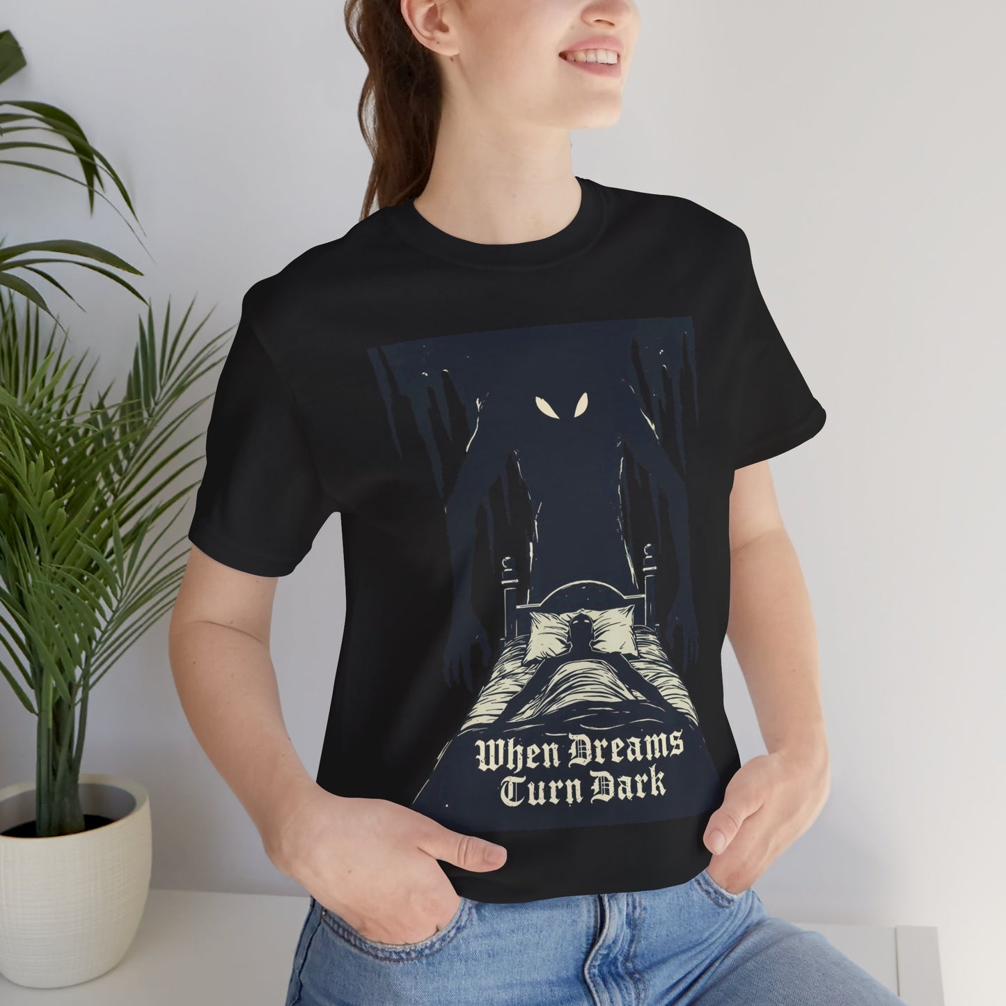 "When Dreams Turn Dark" Gothic Art Bad Dreams T Shirt