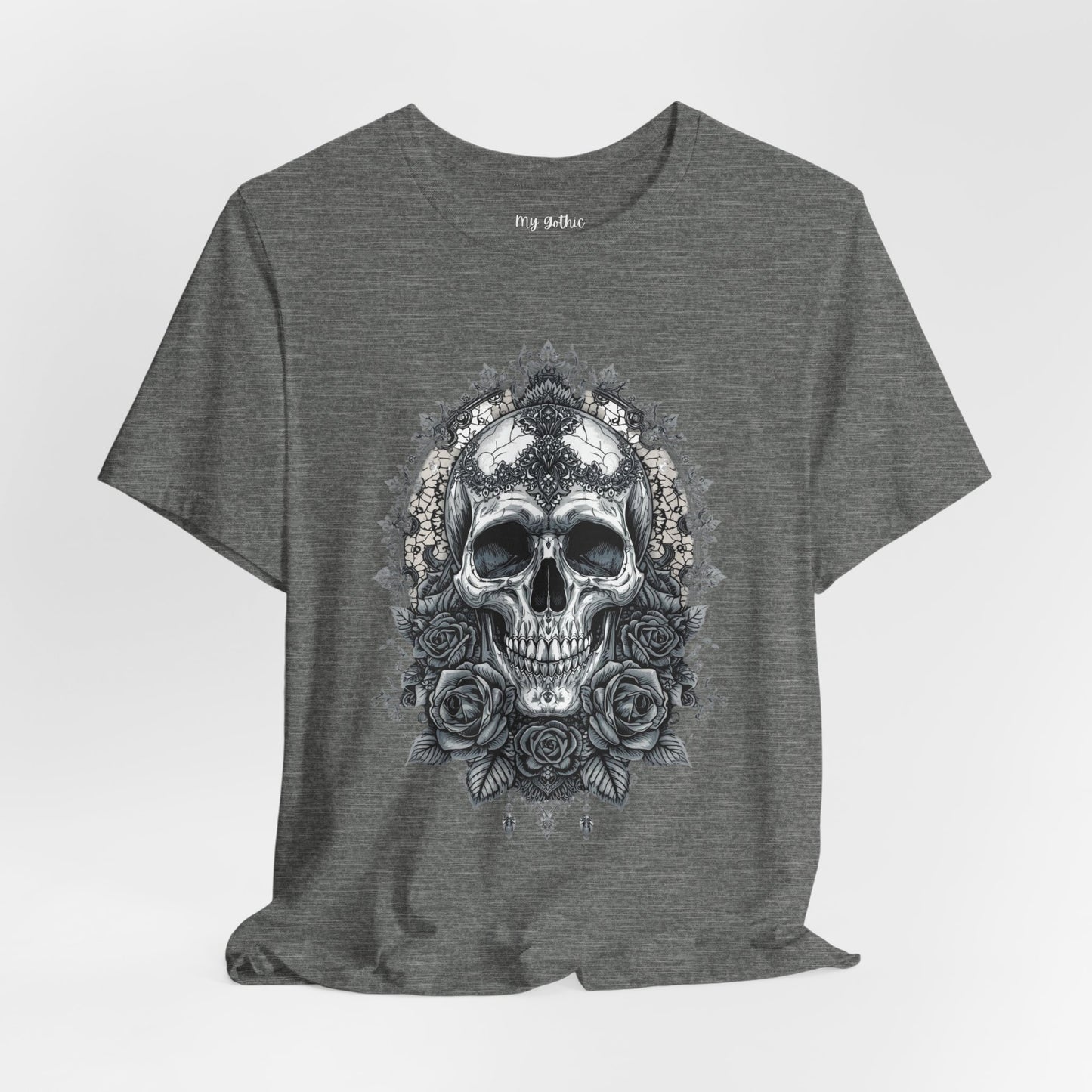 Gothic Skull Elegance T-Shirt