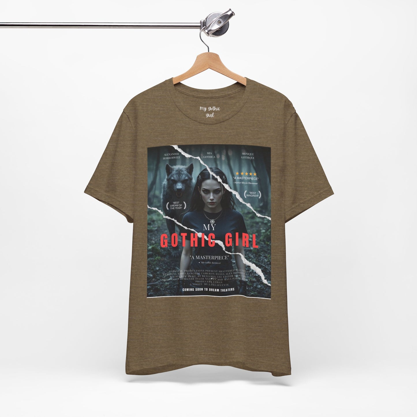 My Gothic Girl T-Shirt "Movie Poster" – Whimsy Goth Streetwear, Dark Poetry Fashion, Alt Aesthetic Apparel