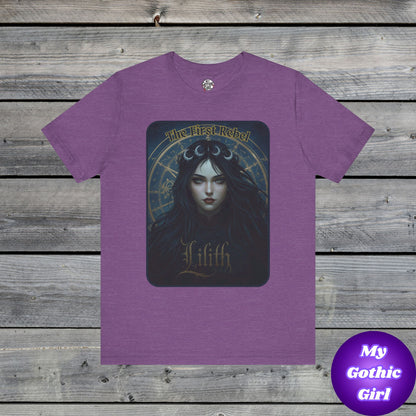 The First Rebel -"Lilith" Graphic T-Shirt – Alt Aesthetic Poetic Goth Street-wear