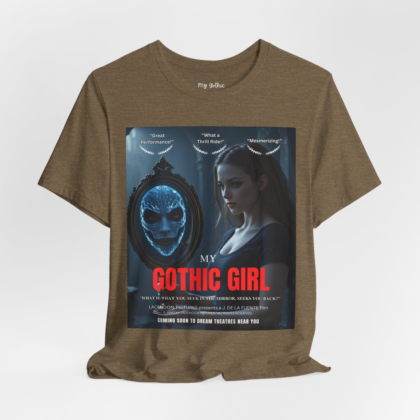 My Gothic Girl "Movie Poster" Graphic Tee – Gothic Streetwear, Whimsy Goth, Dark Poetry Alt Fashion
