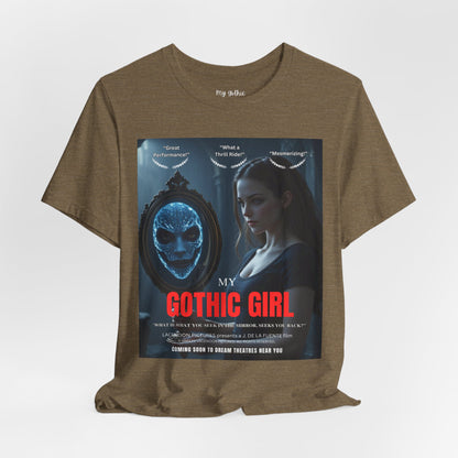 My Gothic Girl "Movie Poster" Graphic Tee – Gothic Streetwear, Whimsy Goth, Dark Poetry Alt Fashion