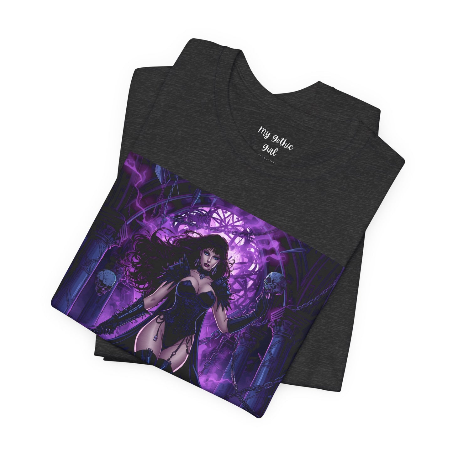 Dark Sorceress Graphic Tee — "A dark desire now sets forth into the night"