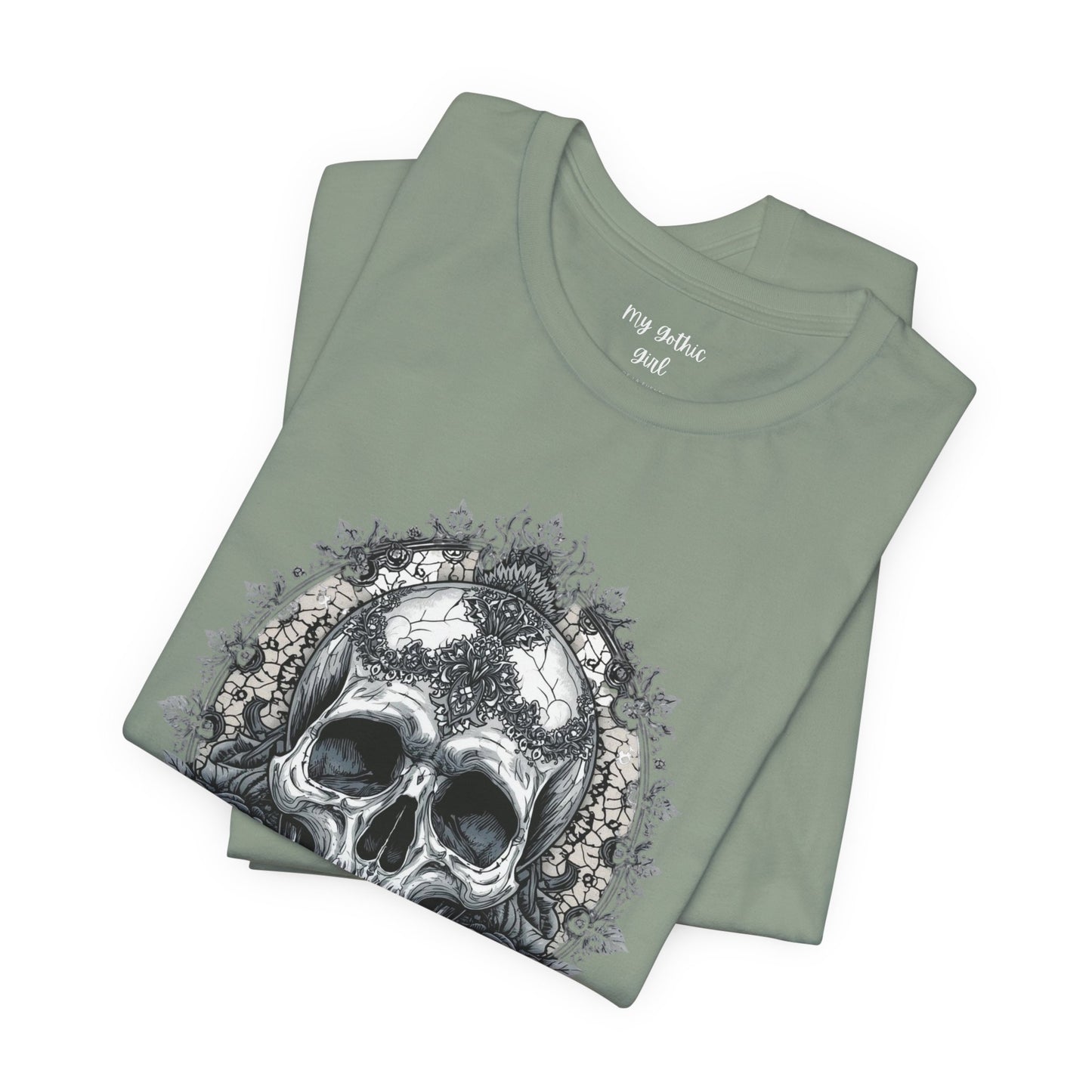 Gothic Skull Elegance T-Shirt