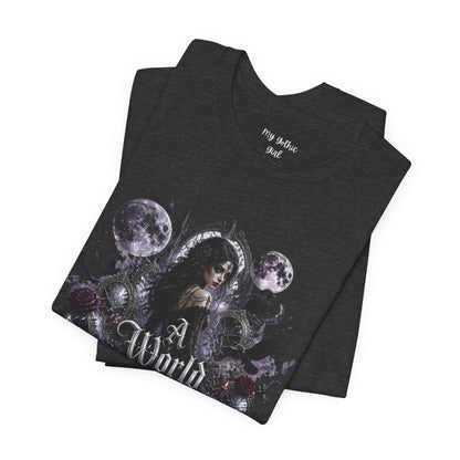 Gothic Moonlight Tee — "A World of Illusion" Graphic T-Shirt