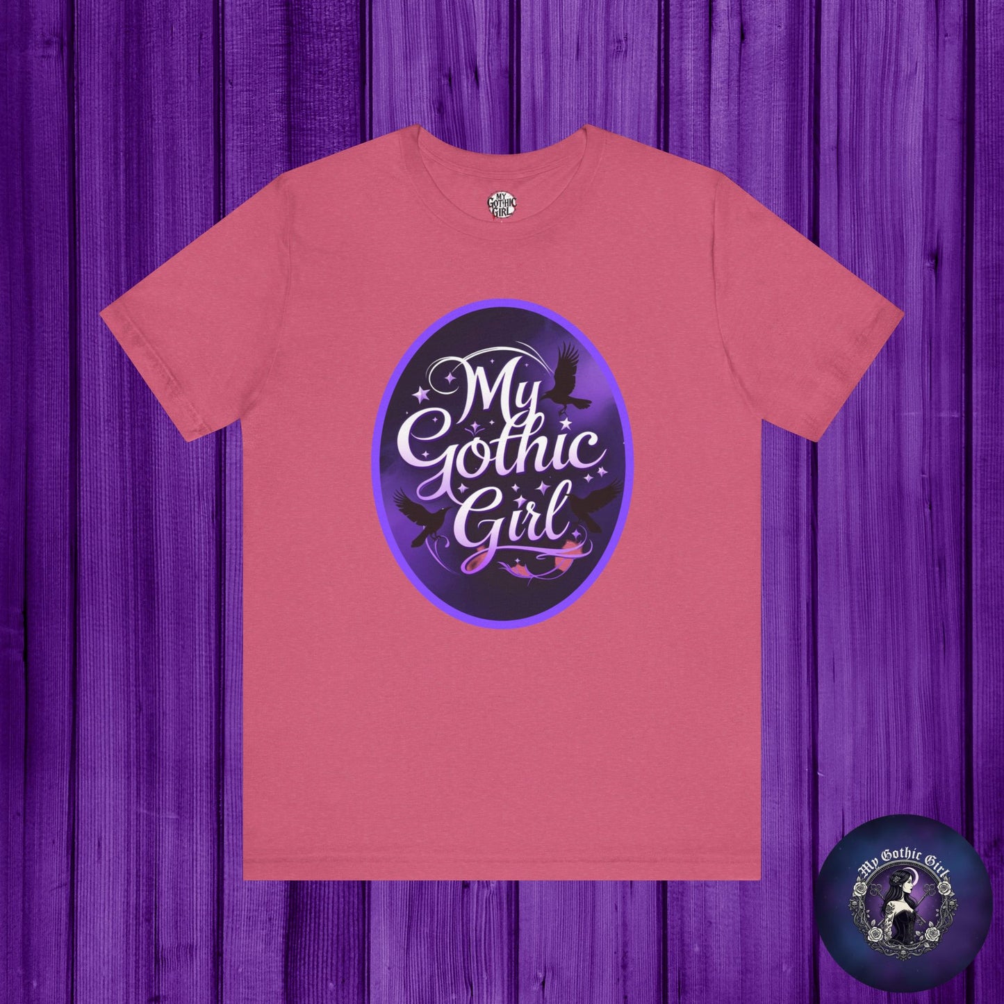 My Gothic Girl Poetic Goth Graphic Tee – Dark Alt Aesthetic Streetwear Fashion