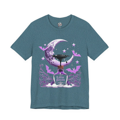 “Lunar Poison” — Celestial Alchemy Gothic Graphic T-Shirt – Alt Aesthetic Poetic Goth Street-wear
