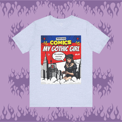 My Gothic Girl Comic Book Graphic Tee – Whimsy Goth Streetwear, Dark Poetry Fashion, Alt Aesthetic Apparel