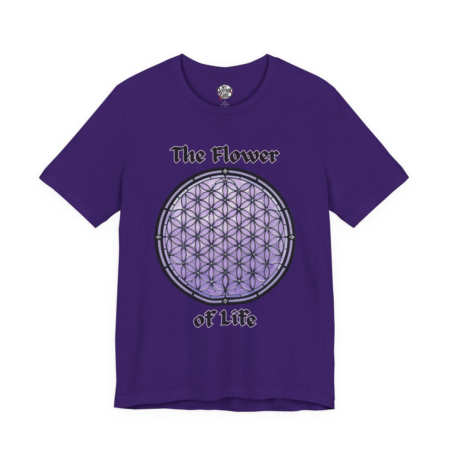 "The Flower of Life"  Gothic Graphic T-Shirt – Alt Aesthetic Poetic Goth Street-wear