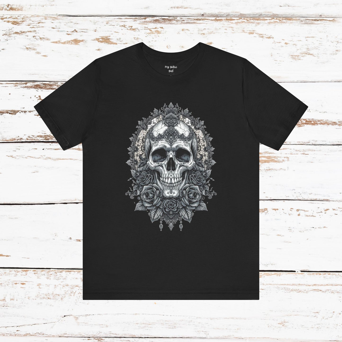 Gothic Skull Elegance T-Shirt
