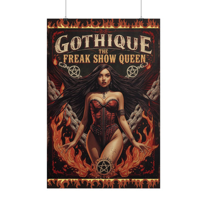 Gothique The Freak Show Queen - Wall Art Poster