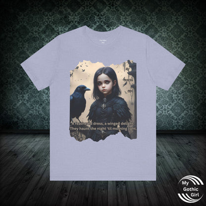 My Gothic Girl T-Shirt "Black Raven"  Whimsy Goth, Goth Fashion, Poetic Gothic Street Wear