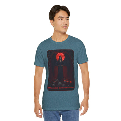 “Lilith Ascendant — She Who Will Not Kneel.” Graphic T-Shirt – Alt Aesthetic Poetic Goth Street-wear