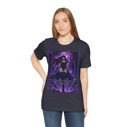 Dark Sorceress Graphic Tee — "A dark desire now sets forth into the night"