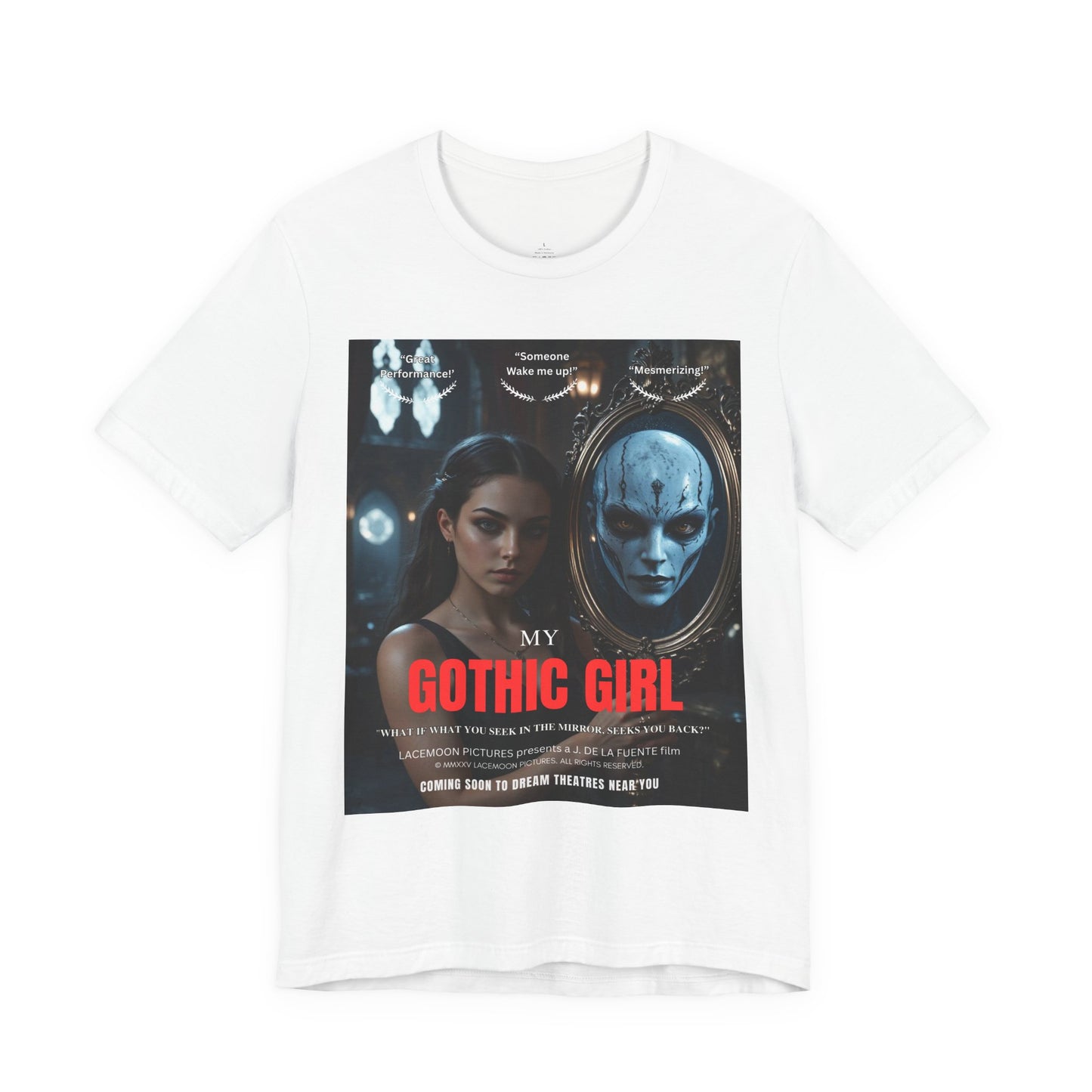 My Gothic Girl T-Shirt "Movie Poster" – Whimsy Goth Streetwear, Dark Poetry Fashion, Alt Aesthetic Apparel