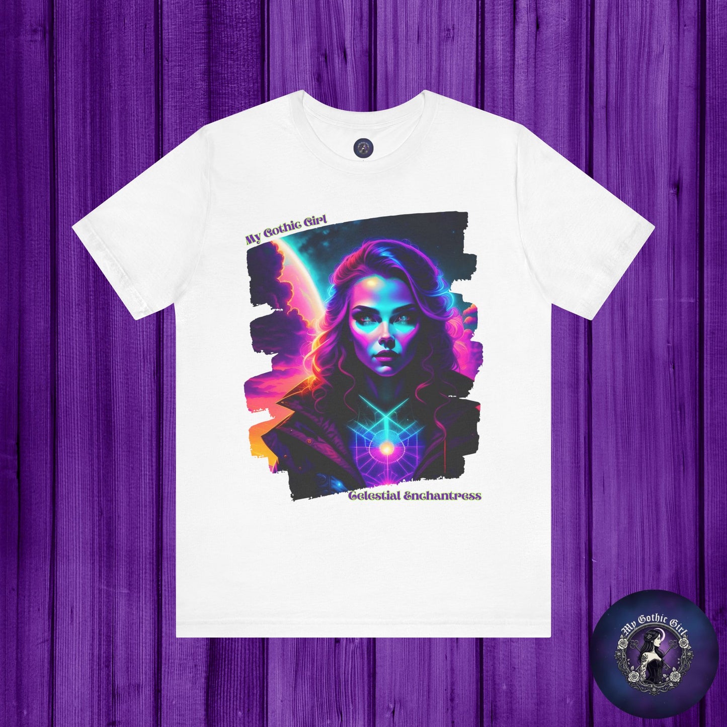 Celestial Enchantress Poetic Goth Graphic Tee – My Gothic Girl