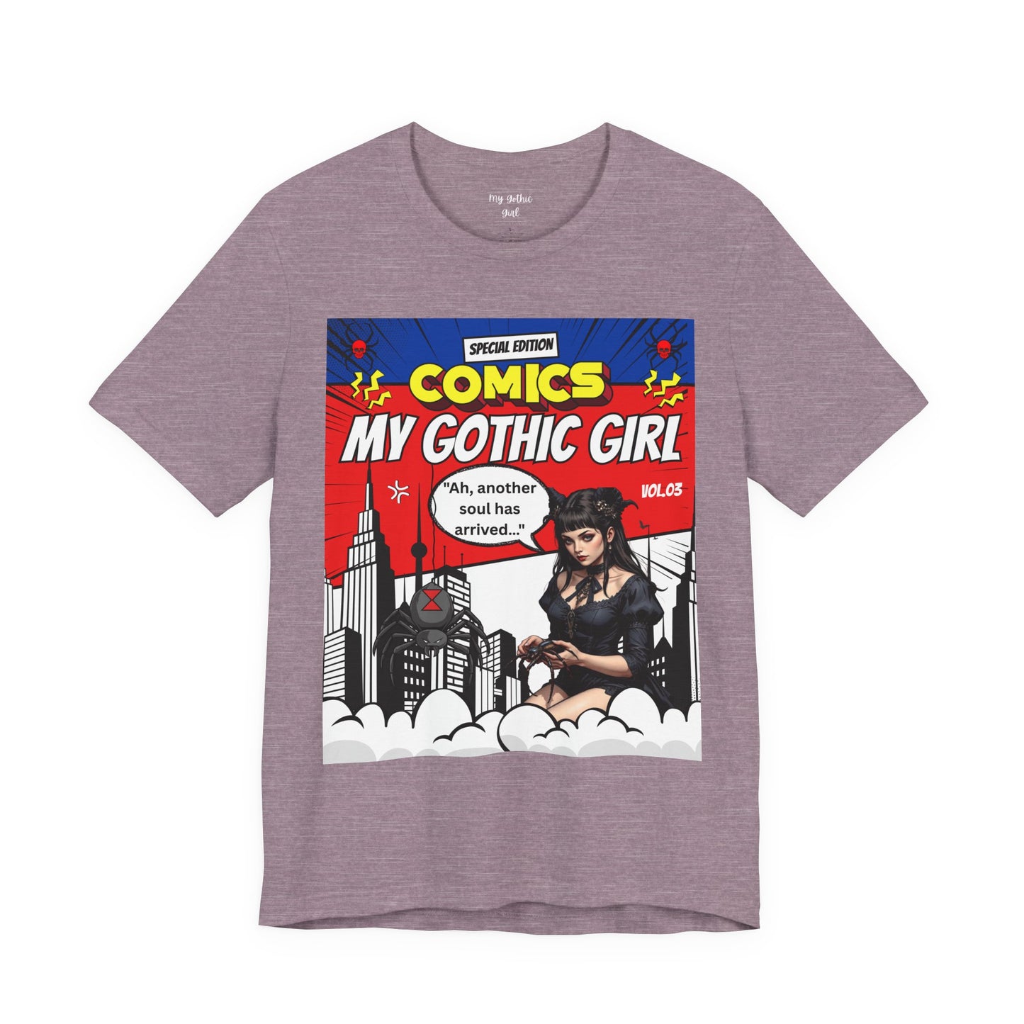 My Gothic Girl Comic Book Graphic Tee – Whimsy Goth Streetwear, Dark Poetry Fashion, Alt Aesthetic Apparel
