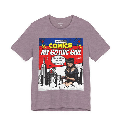 My Gothic Girl Comic Book Graphic Tee – Whimsy Goth Streetwear, Dark Poetry Fashion, Alt Aesthetic Apparel